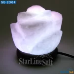 Rose USB white salt lamp