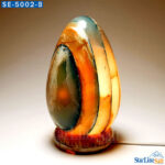 Banded Onyx Egg Lamp