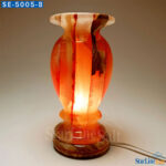 Banded Onyx Vase Lamp