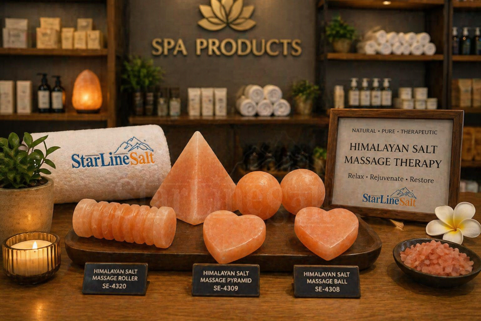 Himalayan salt massage stones by StarlineSalt